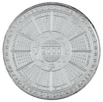 2000. "Naptárérem" fém emlékérem, kapszulában, dísztokban (42,5mm) T:PP