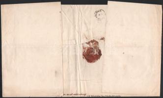 1878 Hivatalos nagyalakú nyomtatvány ritka 15kr számbélyegzős portó jelzéssel / Printed matter with ...