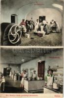 Kassa, Kosice; Szent Orsolya zárda gazdasági tanintézete, mosókonyha, főzőtanterem, belsők / nunnery's economic studies institute, laundry room, cooking classroom, interiors (EK)