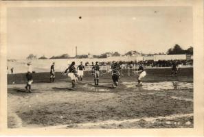 1932 F.C. LORIENT - RIPENSIA Temesvár 2:5, labdarúgó mérkőzés, focisták / LORIENT FC - RIPENSIA FC Timisoara football match, players. sport photo (18 x 12 cm) (non PC)
