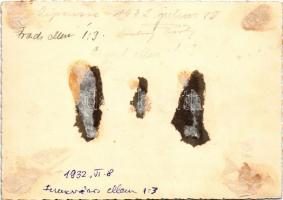 1932 RIPENSIA Temesvár - FERENCVÁROS FTC 1:3, labdarúgó mérkőzés, focisták, csoportkép / RIPENSIA FC...