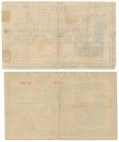 1918. 25K (2x) "3041" 3mm, "3129" 3mm, üres hátlappal T:F,VG
Hungary 1918. 25 K...