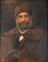 Olvashatatlan jelzéssel (Gyulay László?): Gyulay Lajos portréja, 1901. Olaj, vászon,. Dekoratív, kis...