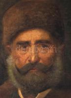 Olvashatatlan jelzéssel (Gyulay László?): Gyulay Lajos portréja, 1901. Olaj, vászon,. Dekoratív, kis...