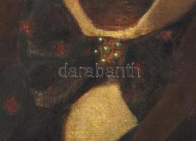 Olvashatatlan jelzéssel (Gyulay László?): Gyulay Lajos portréja, 1901. Olaj, vászon,. Dekoratív, kis...