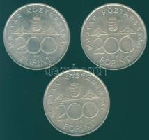 1992-93 200Ft Ag "MNB" (2x) T: BU,2