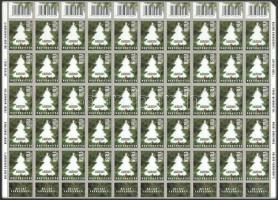 2021 Karácsony hajtott öntapadós teljes ív / Mi 6240 folded complete sheet