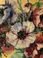 Balkányi-Balogh jelzéssel: Virágok. Olaj, vászon. Dekoratív, sérült fakeretben, 51x40,5 cm