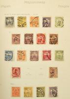 Magyar alapgyűjtemény 1965-ig jobb kiadásokkal, értékekkel, előnyomott csavaros albumban (az egyik csavar hosszú!)