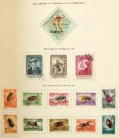 Magyar alapgyűjtemény 1965-ig jobb kiadásokkal, értékekkel, előnyomott csavaros albumban (az egyik c...