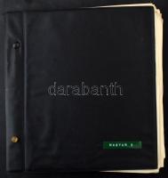 Magyar alapgyűjtemény 1965-ig jobb kiadásokkal, értékekkel, előnyomott csavaros albumban (az egyik c...