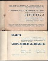 ca 1930-1940 9 db báli meghívó: Arrabonya bál, Szepesi bál, Szittya medikus állarcos bál, mérnök bál...