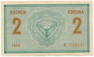 1914. 2K "1454 C 329221" T:F
Hungary 1914. 2 Korona "1454 C 329221" C:F
Krause...