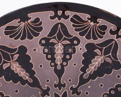 Steinbach Sándor (1903-1977) Mezőtúr: Fali dísztál. Jelzett, hibátlan, d: 38,5 cm