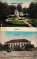 Temerin, Temeri; Matkovics kastély, parkrészlet, automobil. Péter Ferenc kiadása / castle, park, automobile (r)