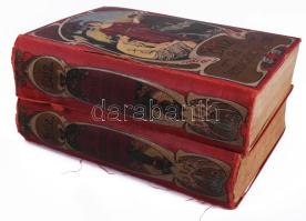 Bilz, F. E.: Az új természetes gyógymód. I-II. kötet. A természetszerű gyógyeljárás és egészségápolás tan- és kézikönyve. Több száz a szöveg közé nyomtatott képpel, számos színes melléklettel, a szerző arcképével, és több, az emberi test alkatát és szerveit ábrázoló szétvehető színezett mintával. [Leipzig, 1905, szerzői kiadás.] Kiadói illusztrált, festett, szecessziós egészvászon-kötés, viseltes állapotban, sérült borítókkal és gerincekkel, hiányzó címlapokkal, helyenként sérült, kijáró lapokkal és mellékletekkel (hiányok előfordulhatnak).