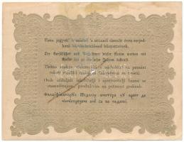 1848. 10Ft "Kossuth bankó" áthúzással érvénytelenített bankjegy, hátoldalon fordított alap...