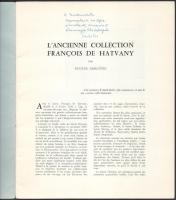 Gerlötei, [Jenő] Eugéne: L'Ancienne collection Francios de Hatvany. [Hatvany Ferenc régi gyűjte...