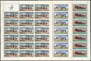 1968 Hortobágy teljes ívsor / Mi 2423-2431 complete sheets