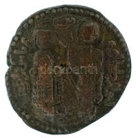Iszlám államok / Artukida dinasztia / Najm al-Din Alpi 1152-1176. Dirham bronz, Mardin. Az előlapon:...