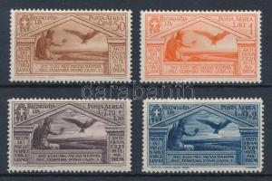 Olaszország 1930 Vergilius sor záróértékei Mi 254-257 (Mi EUR 210.-) (Mi 354 rozsda pötty / stain spot)