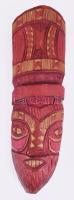 3 darab afrikai faragott fa maszk, h: 29-49 cm