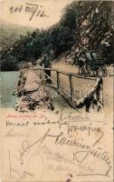 1906 Brezoi (Valcea), Peisaj frumos pe Jiu / view (EB)