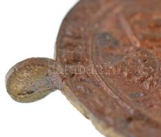 Óbuda 1387-es pecsétjének egyoldalas, öntött bronz másolata "SIGILLVM CIVITATIS VETERI BVDENSIS...