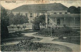 Balatonfüred, Wild Péter étterme. M.T. és F.I. Koch Willy kiadása (EB)