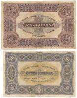 1920. 50K "5a 014 321093" + 1920. 100K "A 047 066909", "Orell Füssli Zürich...