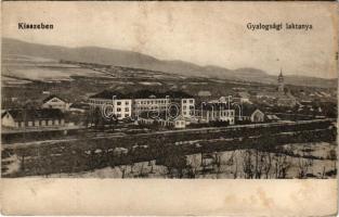 Kisszeben, Sabinov; Gyalogsági laktanya, látkép télen. Stehr Gusztáv kiadása, D.K.F.E. 1915-16. / K.u.K. military infantry barracks, general view in winter (r)