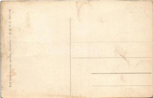 Kisszeben, Sabinov; Gyalogsági laktanya, látkép télen. Stehr Gusztáv kiadása, D.K.F.E. 1915-16. / K....