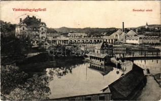 1913 Vízakna, Salzburg, Ocna Sibiului; Bercsényi sóstó, fürdő. Takáts Jenő kiadása / spa, lake (EB)