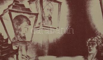 Divéky József (1887-1951): Turandot (női akt). Litográfia, papír, jelzés nélkül. Paszpartuban. 29,5x...