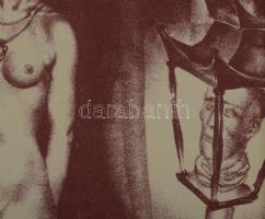 Divéky József (1887-1951): Turandot (női akt). Litográfia, papír, jelzés nélkül. Paszpartuban. 29,5x...