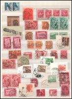 Mozgóposta, vasúti pályaudvari bélyegzések A/4 berakólap 1 oldalán