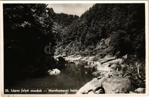 Magyarlápos, Oláhlápos, Targu Lapus; Lápos folyó szurdok, Macskamezei határ / riverside, border (tűnyomok / pinmarks)