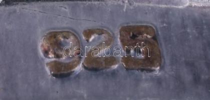 Ezüst (Ag) gyűrű, kő foglalattal, m:56, jelzett, bruttó 3,6g