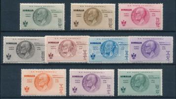 Olasz Szomália 1934 III. Viktor Emánuel sor Mi 209-218 (Mi EUR 280.-) (Mi 214, 218 halvány rozsda pötty / light stain spot)