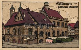 Göttingen Town hall litho (EB)