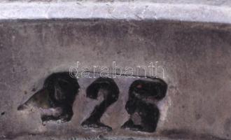 Ezüst (Ag) gyűrű, kő foglalattal, m:59, jelzett, bruttó 4,8g