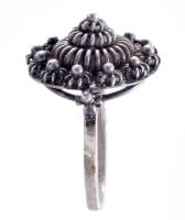 Ezüst (Ag) gyűrű, m:52, jelzett, nettó 3,5g