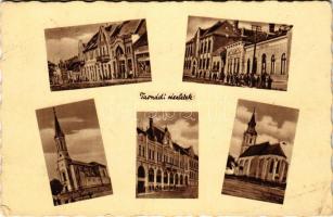1941 Tasnád, részletek. Lövinger Lipót kiadása / multi-view postcard (Rb)