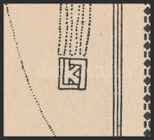 Kozma Lajos (1884-1948): Szecessziós női akt. Cinkográfia, papír, jelzett a cinkográfián, paszpartub...