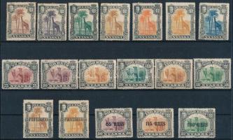 Portugál gyarmatok - Nyassza 18 klf bélyeg stecklapon