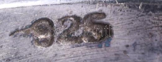 Ezüst (Ag) gyűrű, m:54, jelzett, kő befoglalással, bruttó 4,3g