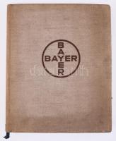 1942 Bayer Diarium. Magyarországi vezérképviselet: Magyar Pharma Gyógyáru R.T. (Kirendeltség: Kolozsvár, Mussolini-út 18.) Benne Bayer gyógyszerkészítmények ismertetésével, regiszteres névmutatóval, kitöltetlen táblázatokkal jegyzetek számára. Kiadói egészvászon-kötés, sérült gerinccel, belül a lapok jó állapotban.