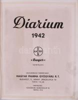 1942 Bayer Diarium. Magyarországi vezérképviselet: Magyar Pharma Gyógyáru R.T. (Kirendeltség: Kolozs...