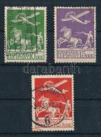 Dánia 1925 Légiposta sor Mi 143-145 (Mi EUR 120.-) (rozsda folt / stain)