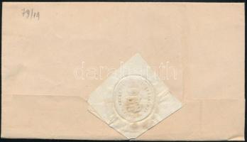 ~1848 Hivatalos levél / Official cover kék / blue "BUDA" - Nagy-Szőllős (Gudlin 300 p)